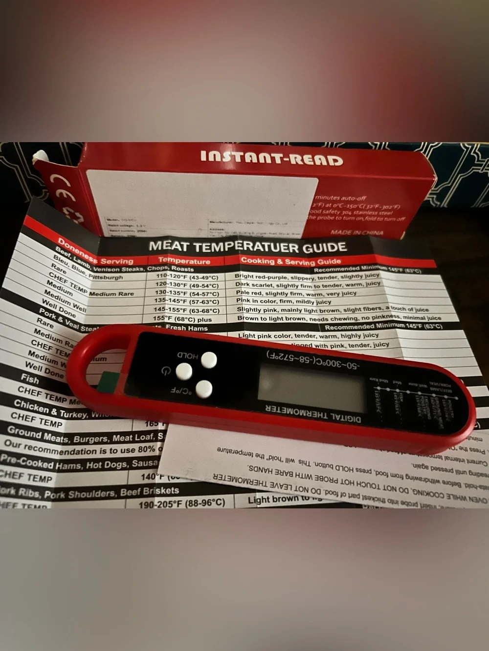 Instant-Read Digital Meat Thermometer - NEW